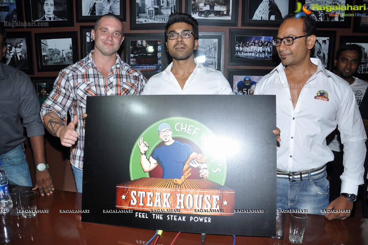 Ram Charan inaugurates Chef Inam's Steak House Restaurant, Hyderabad