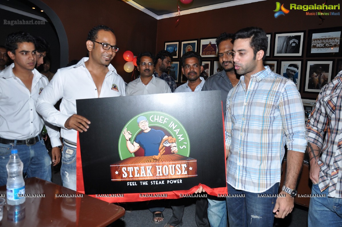 Ram Charan inaugurates Chef Inam's Steak House Restaurant, Hyderabad