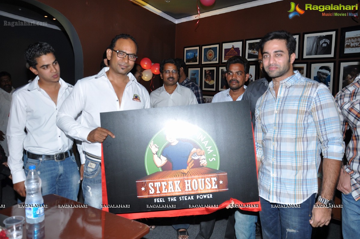 Ram Charan inaugurates Chef Inam's Steak House Restaurant, Hyderabad