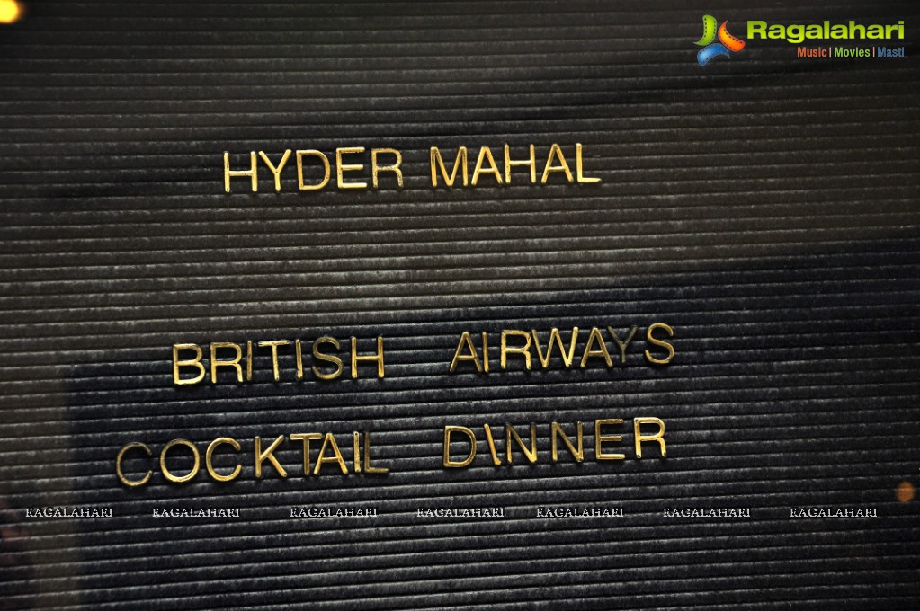 British Airways Cocktail Dinner at Hyder Mall, ITC Kakatiya, Hyderabad