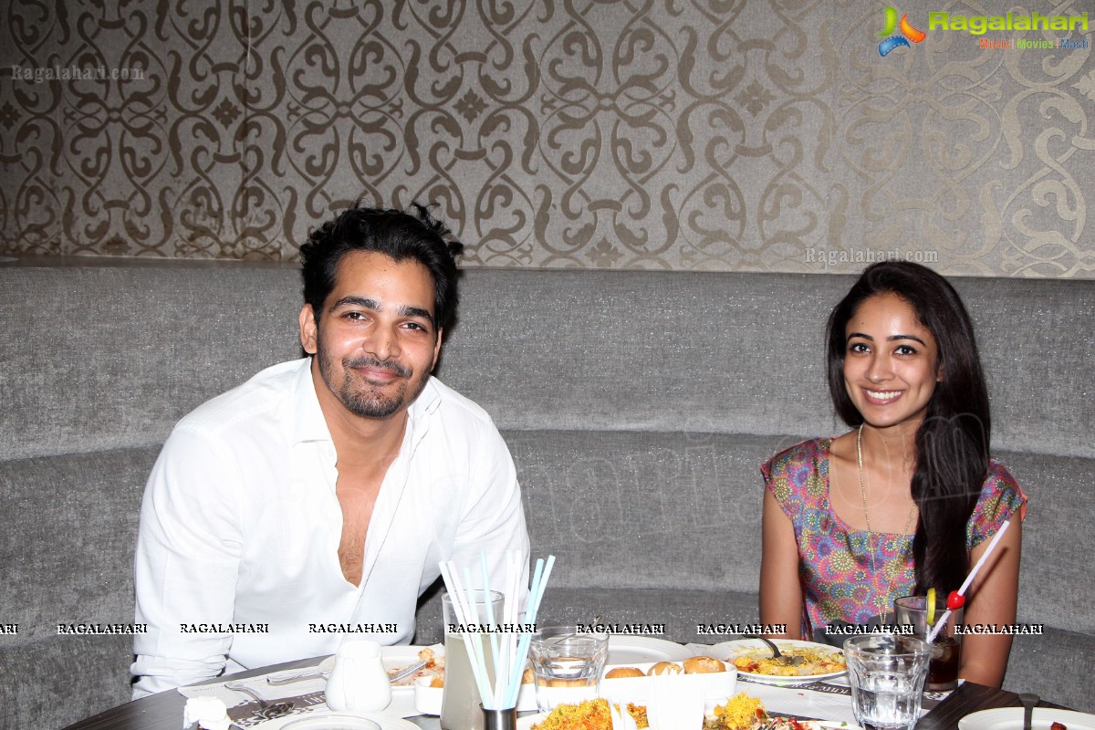 Harshvardhan Rane and Aditi Chengappa at Kailash Parbat, Hyderabad