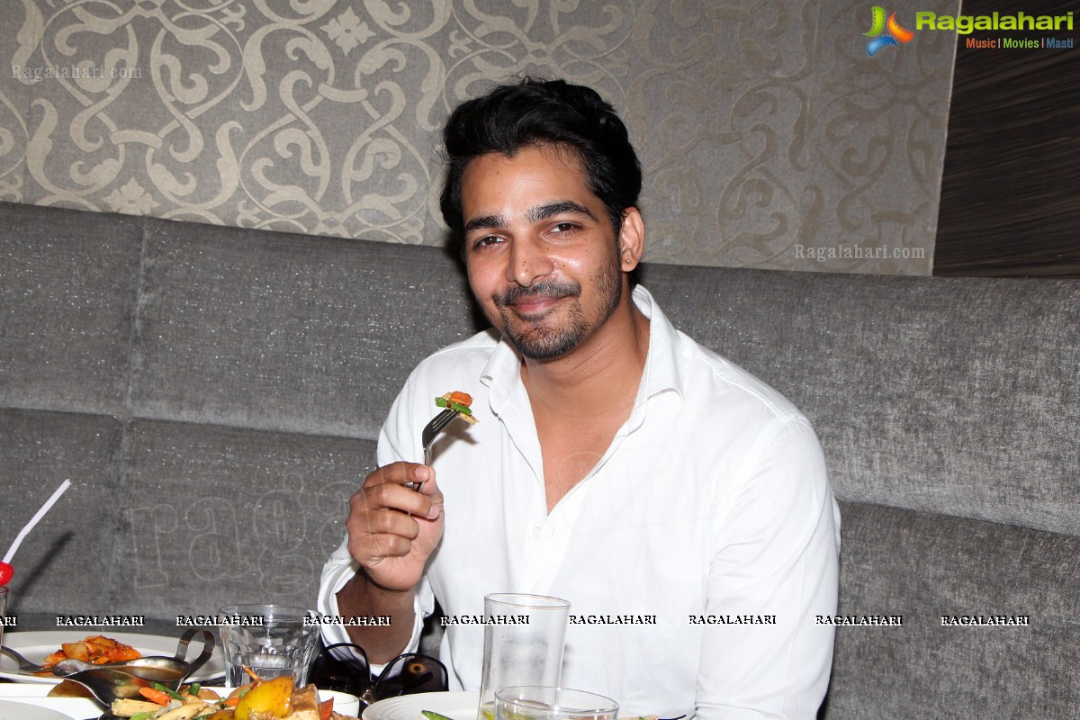 Harshvardhan Rane and Aditi Chengappa at Kailash Parbat, Hyderabad