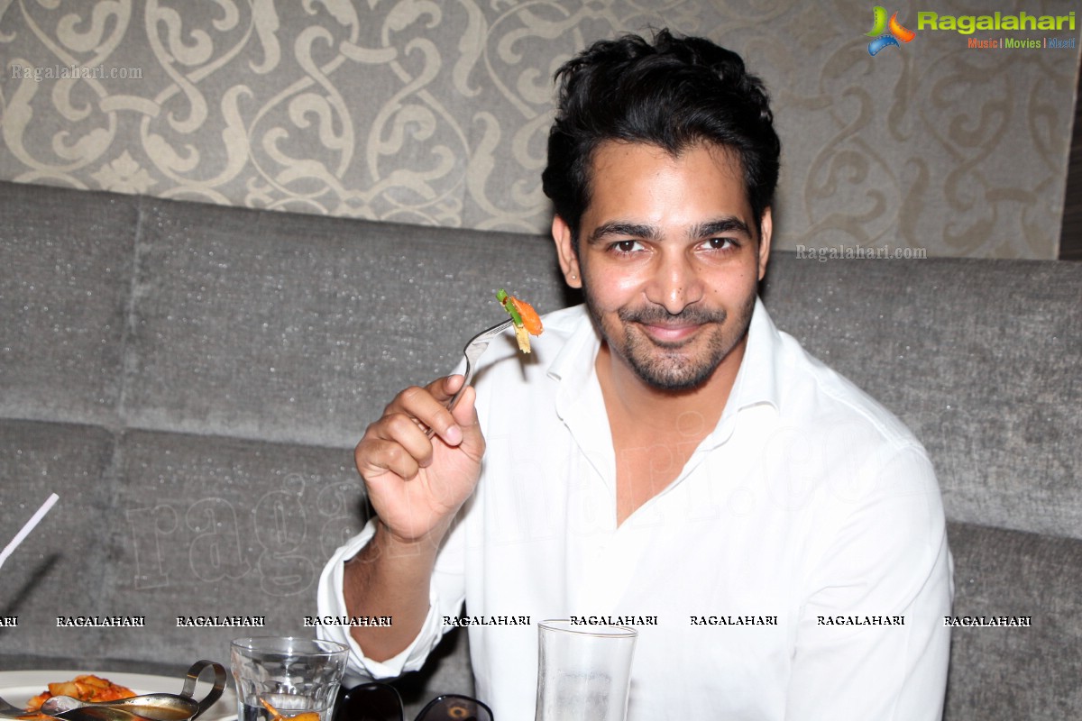 Harshvardhan Rane and Aditi Chengappa at Kailash Parbat, Hyderabad