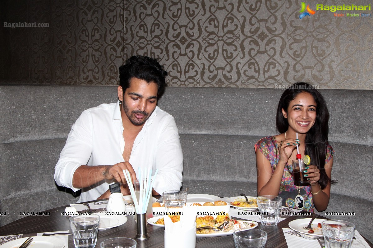 Harshvardhan Rane and Aditi Chengappa at Kailash Parbat, Hyderabad