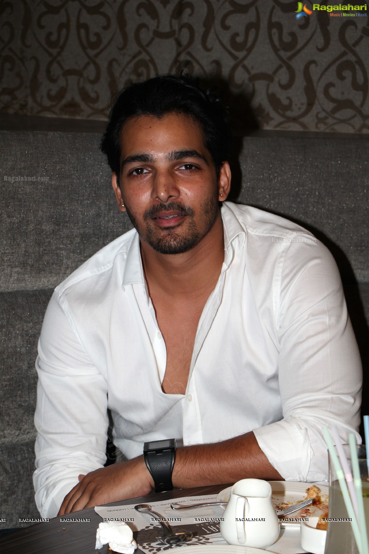 Harshvardhan Rane and Aditi Chengappa at Kailash Parbat, Hyderabad