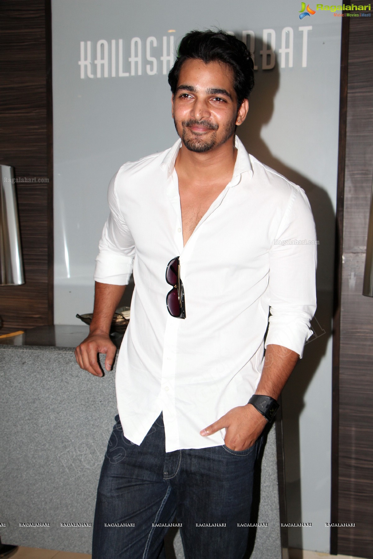 Harshvardhan Rane and Aditi Chengappa at Kailash Parbat, Hyderabad