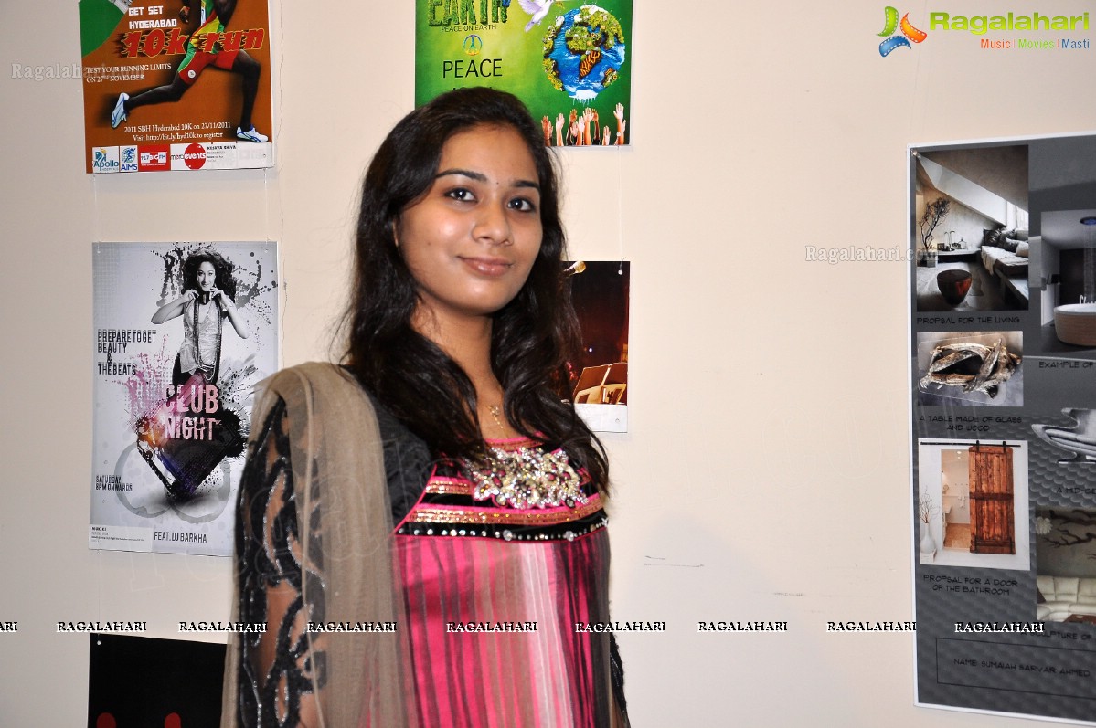 Raffles International Students Exhibition at Poecile Gallery, Hyderabad