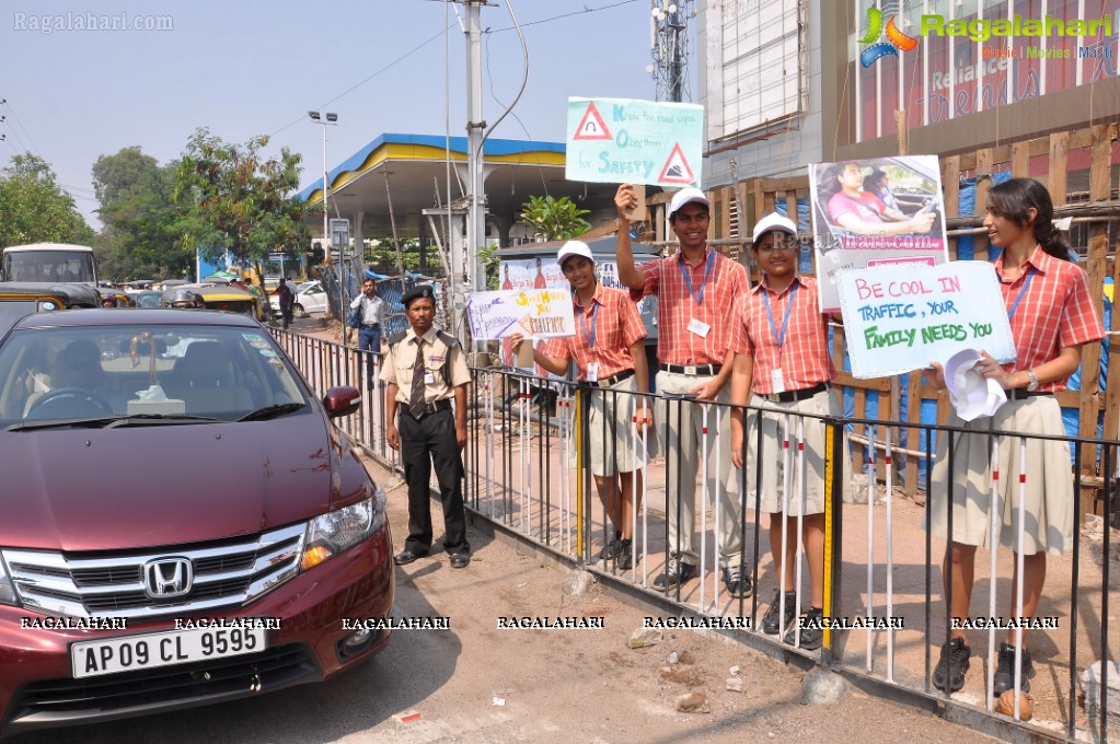 Oakridge International School Road Safety Awareness Road Show, Hyderabad