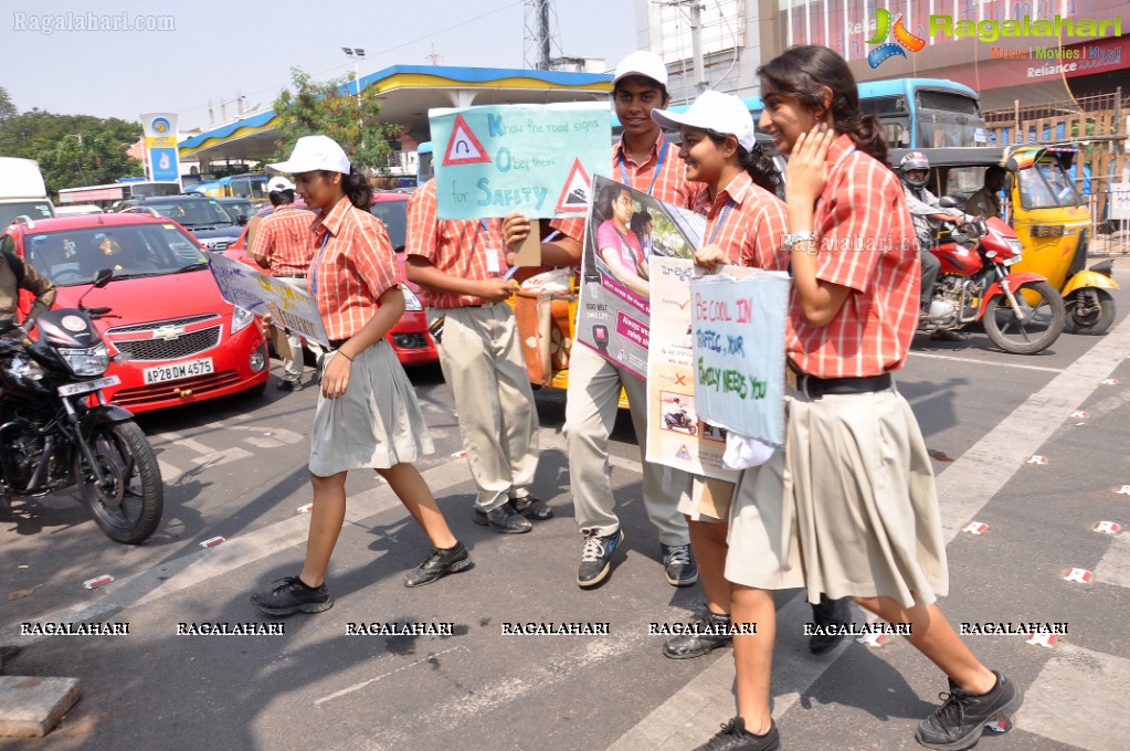 Oakridge International School Road Safety Awareness Road Show, Hyderabad