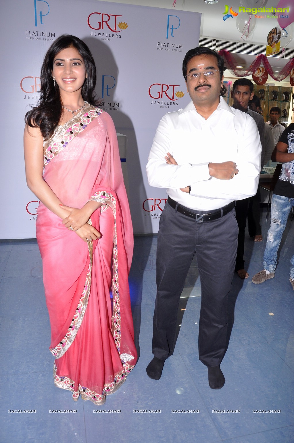 Samantha unveils Platinum Jewellery Collection at GRT Jewellers, Hyderabad