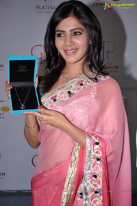 Samantha inaugurates Platinum Jewellery at GRT, Hyderabad