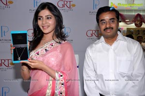 Samantha inaugurates Platinum Jewellery at GRT, Hyderabad