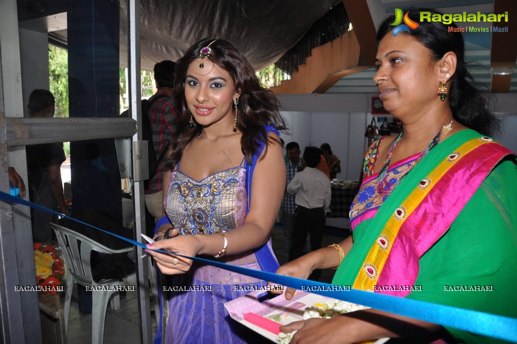 Srilekha inaugurates Vastra Varnam Expo 2013 at Sri Sathya Sai Nigamagamam, Hyderabad