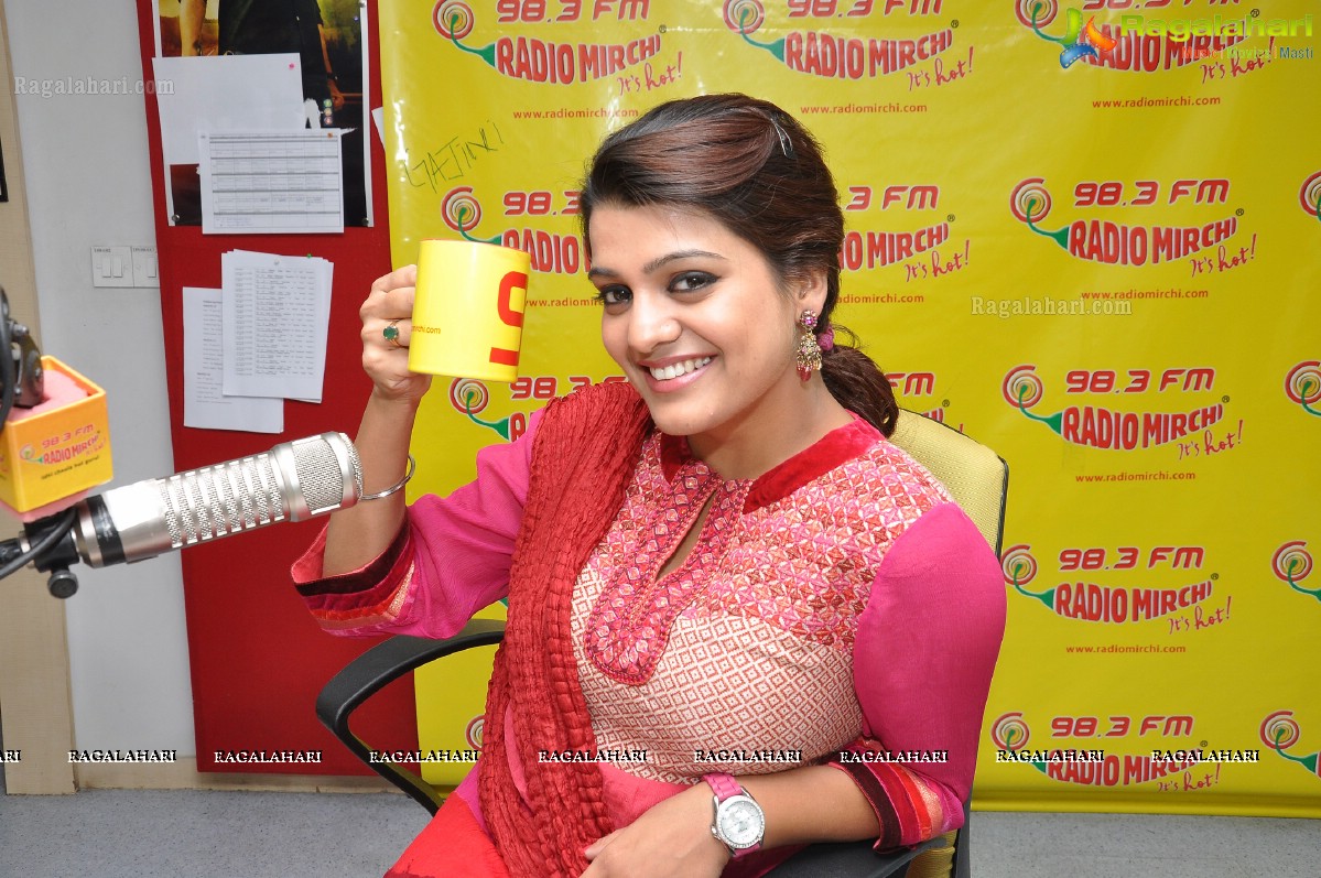 Tashu Kaushik at Mirchi Studios, Hyderabad