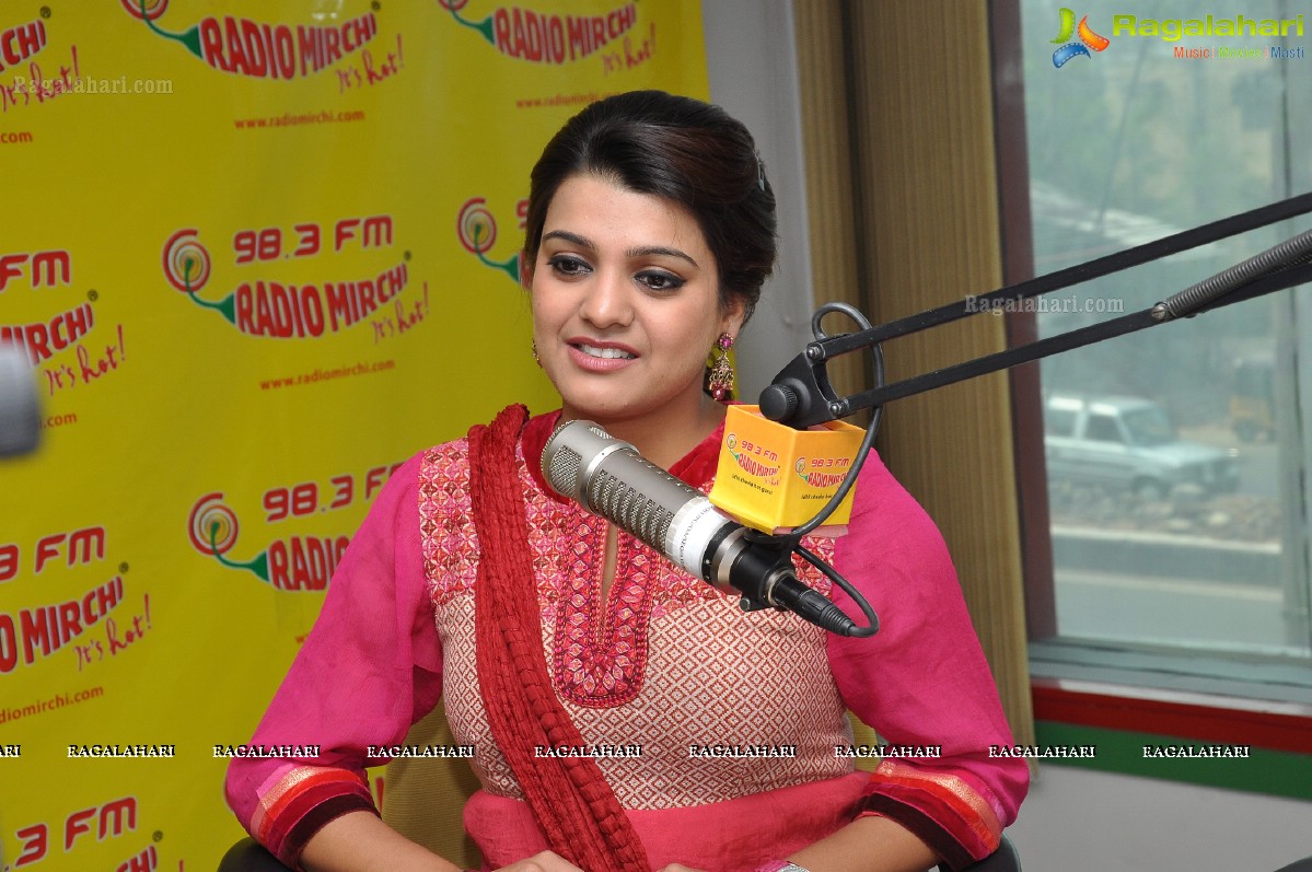 Tashu Kaushik at Mirchi Studios, Hyderabad