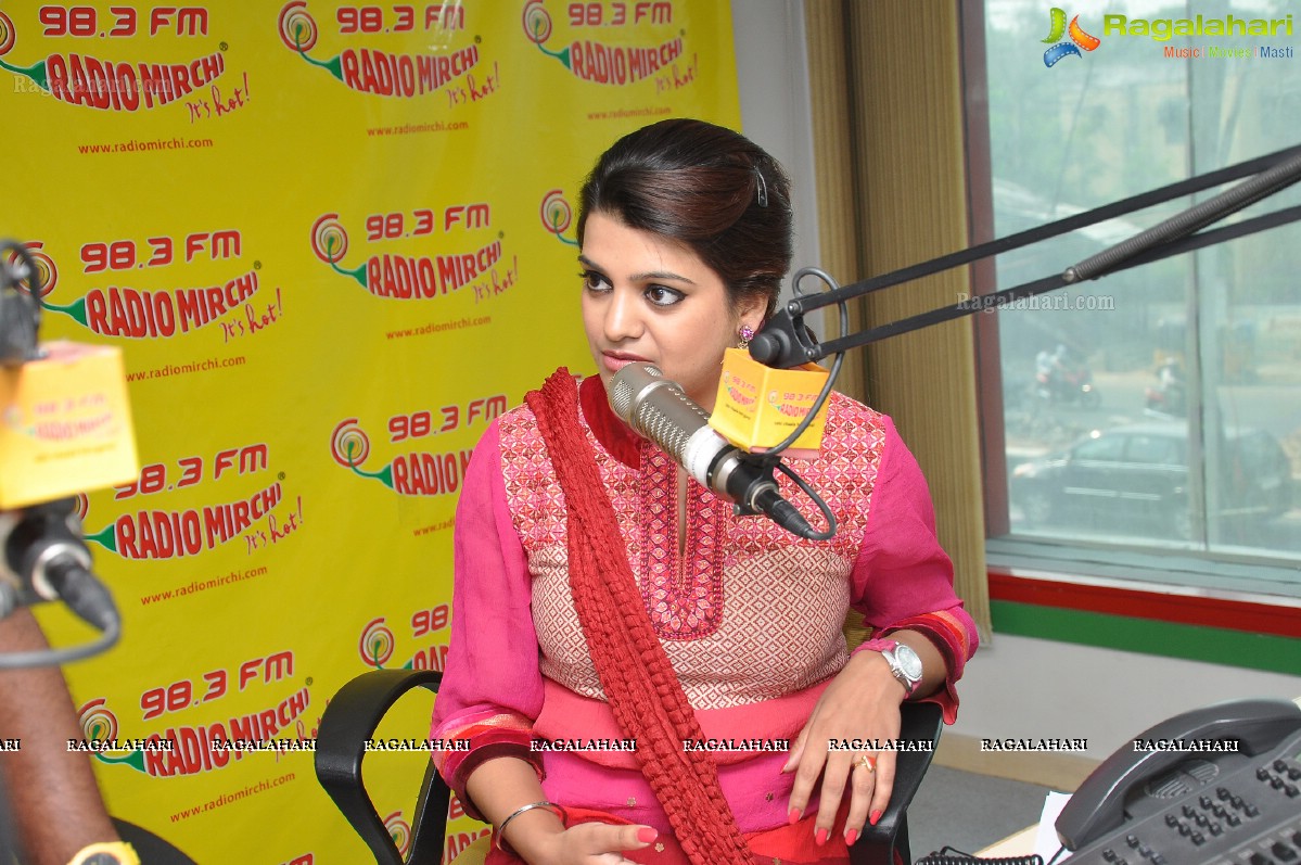 Tashu Kaushik at Mirchi Studios, Hyderabad