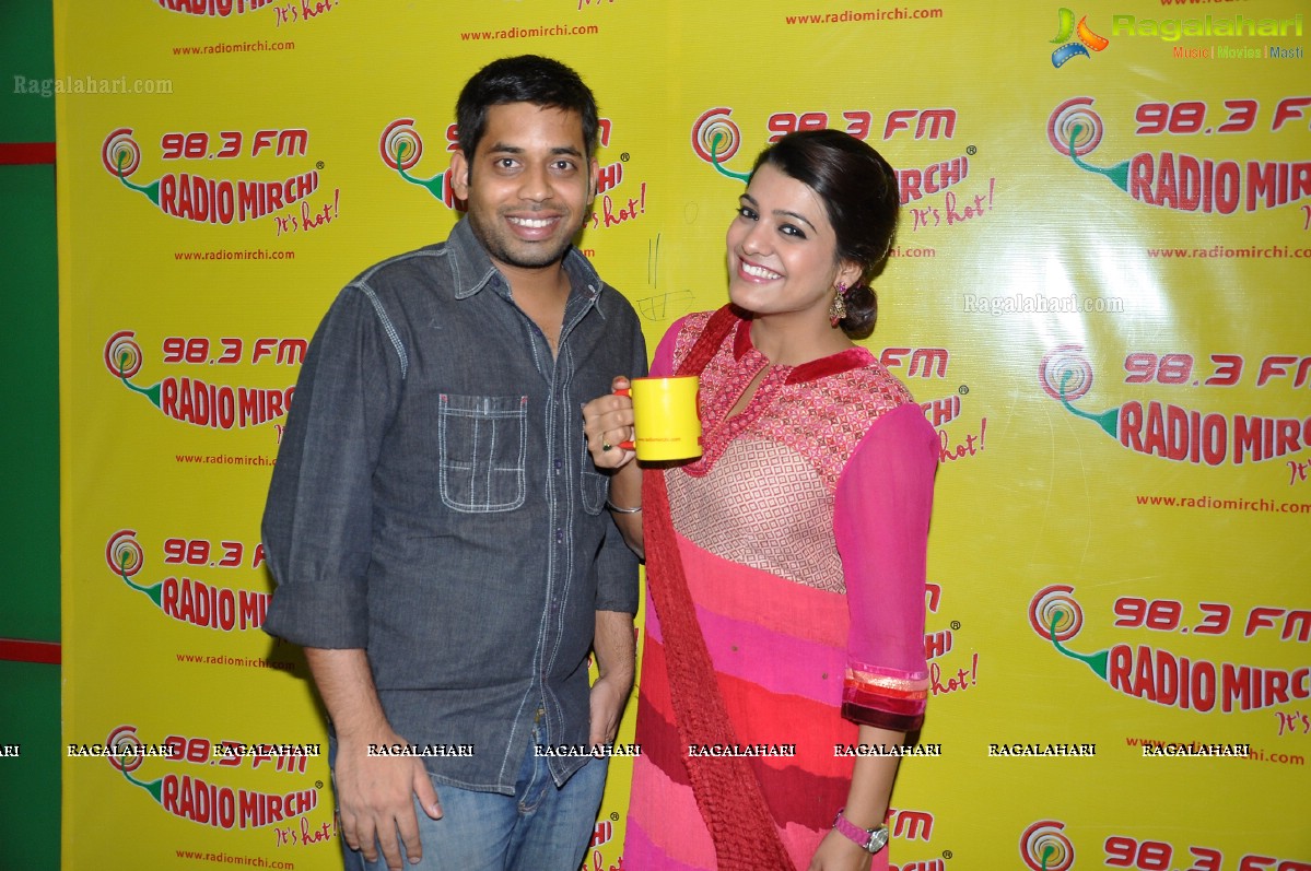 Tashu Kaushik at Mirchi Studios, Hyderabad