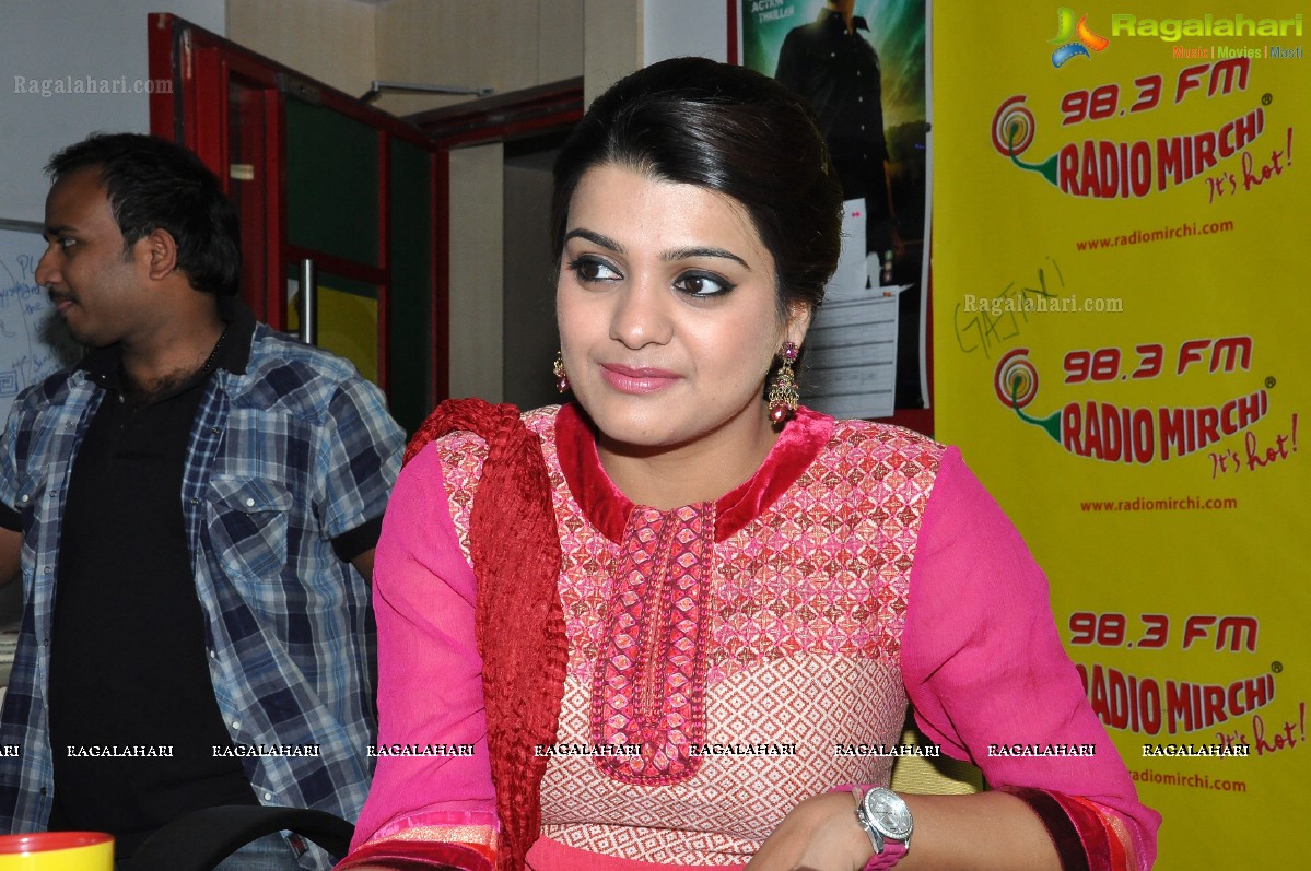 Tashu Kaushik at Mirchi Studios, Hyderabad