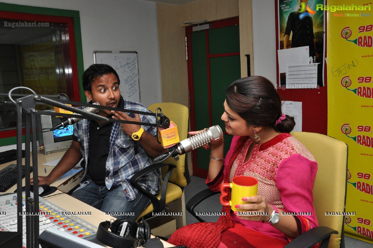 Tashu Kaushik at Mirchi Studios, Hyderabad