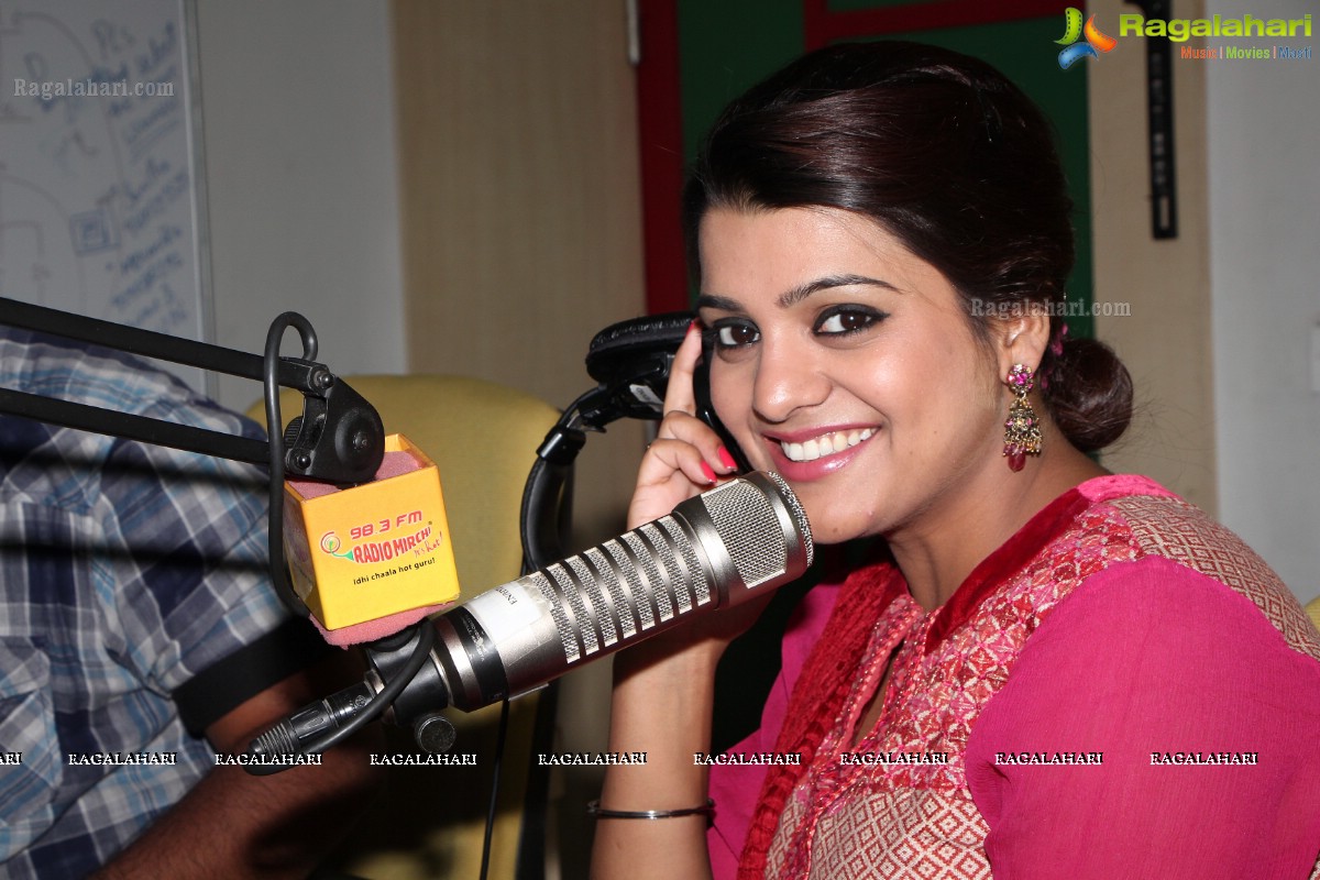 Tashu Kaushik at Mirchi Studios, Hyderabad