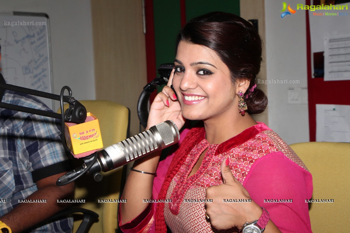 Tashu Kaushik at Mirchi Studios, Hyderabad