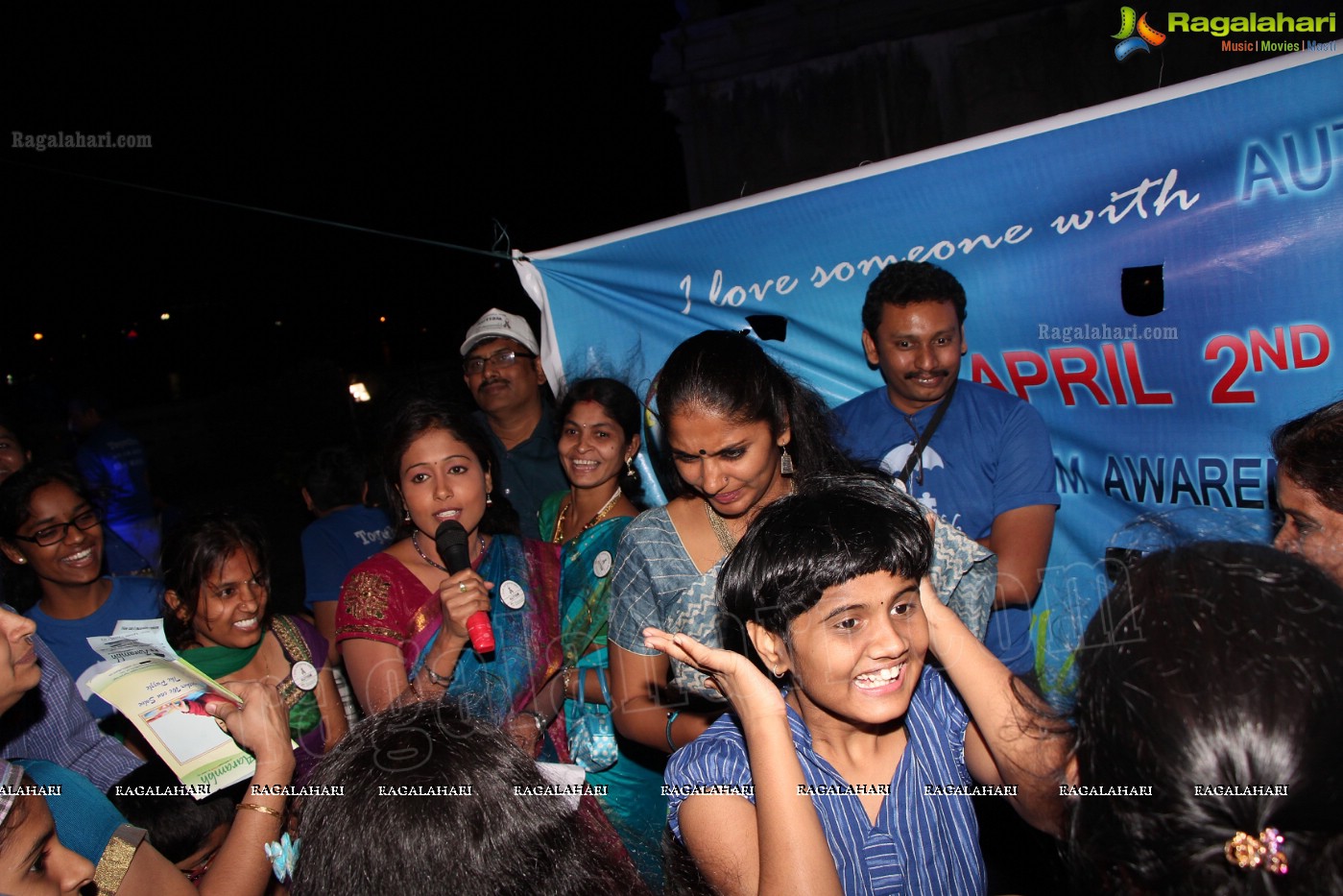 World Autism Awareness Day 2013 by Aarambh at Hussain Sagar, Hyderabad