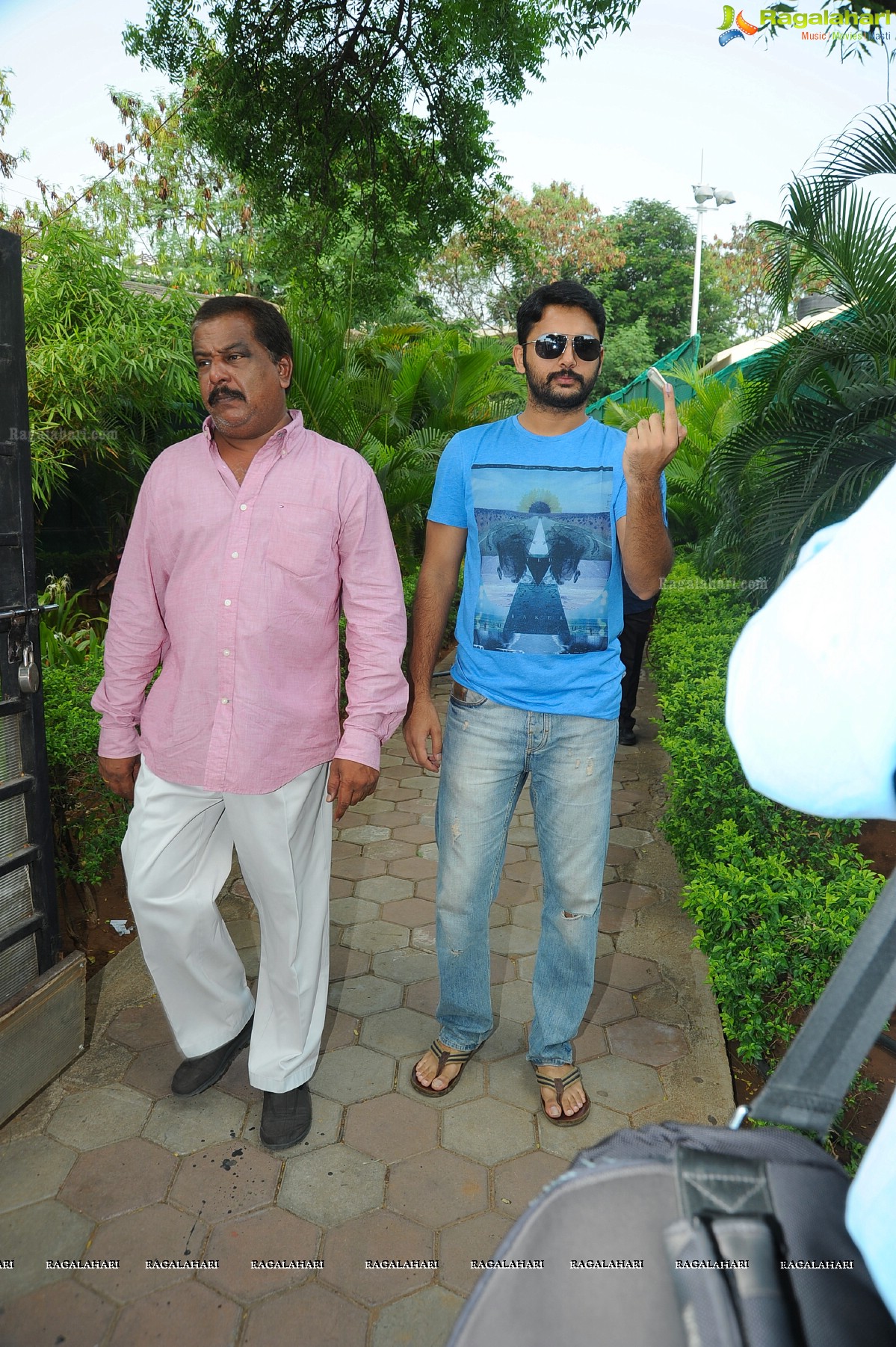 Chiranjeevi casts his vote at Jubilee Hills Club, Hyderabad