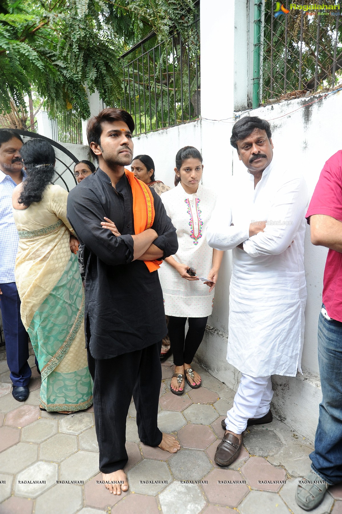 Chiranjeevi casts his vote at Jubilee Hills Club, Hyderabad