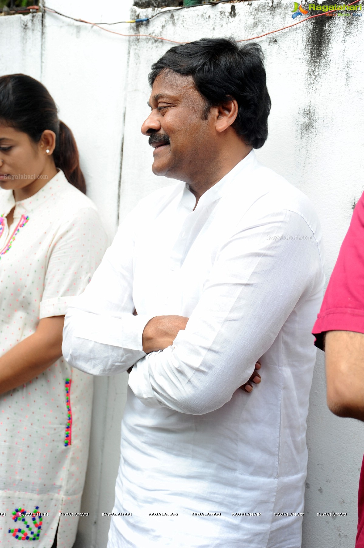 Chiranjeevi casts his vote at Jubilee Hills Club, Hyderabad