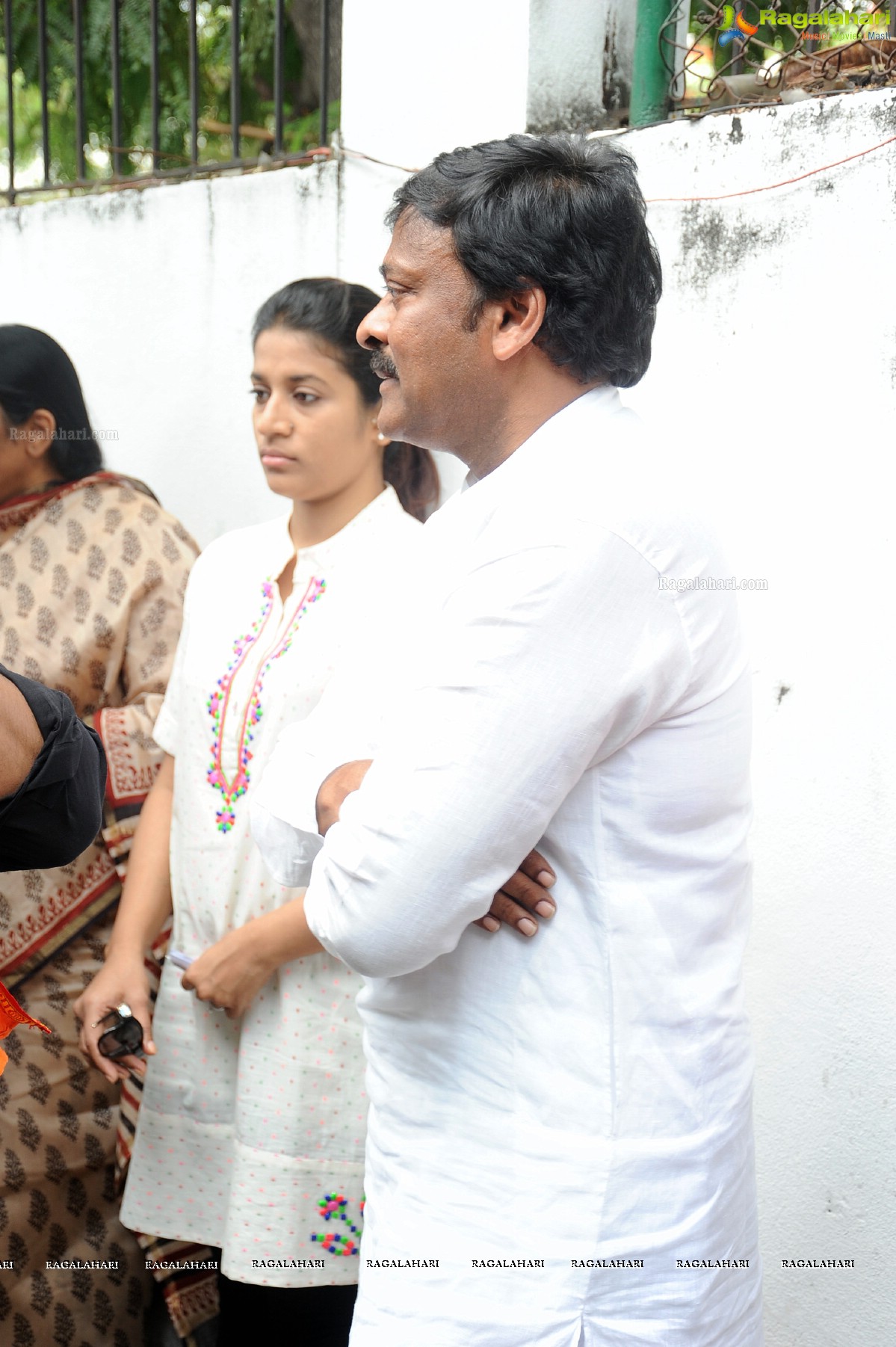 Chiranjeevi casts his vote at Jubilee Hills Club, Hyderabad