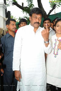 Chiranajeevi Voting Photos