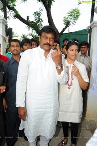 Chiranajeevi Voting Photos