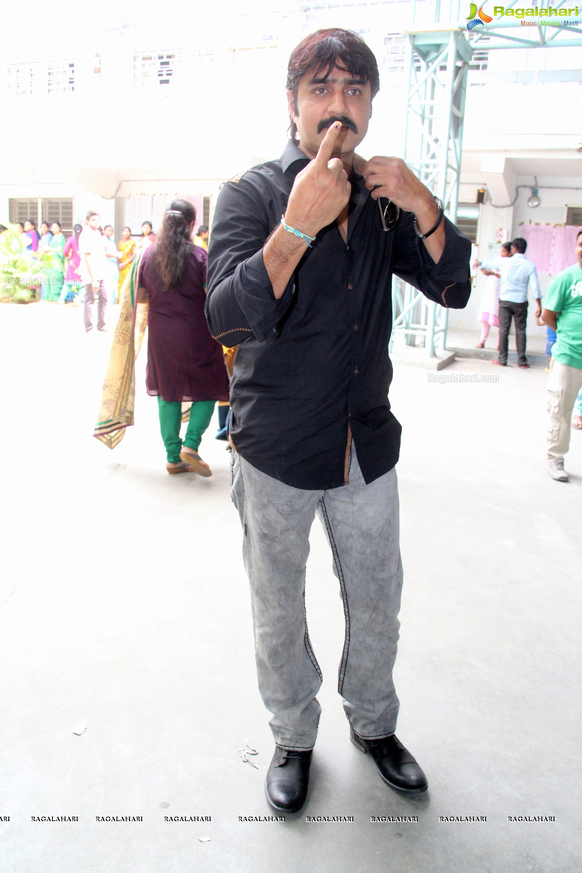 Tollywood Celebs cast their vote at Jubilee Hills Public School, Hyderabad