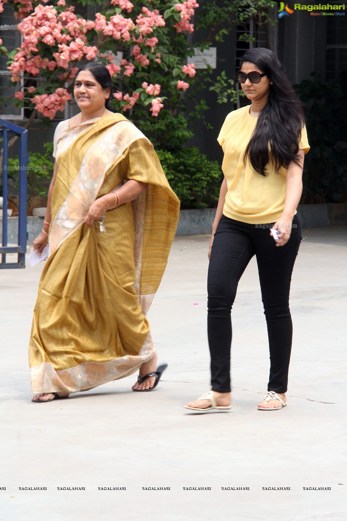 Tollywood Celebs cast their vote at Jubilee Hills Public School, Hyderabad