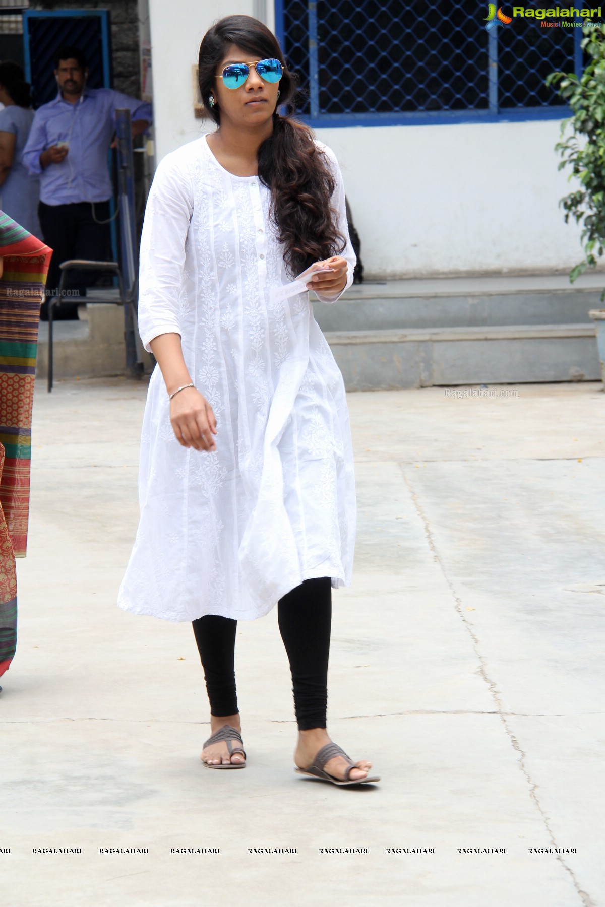 Tollywood Celebs cast their vote at Jubilee Hills Public School, Hyderabad