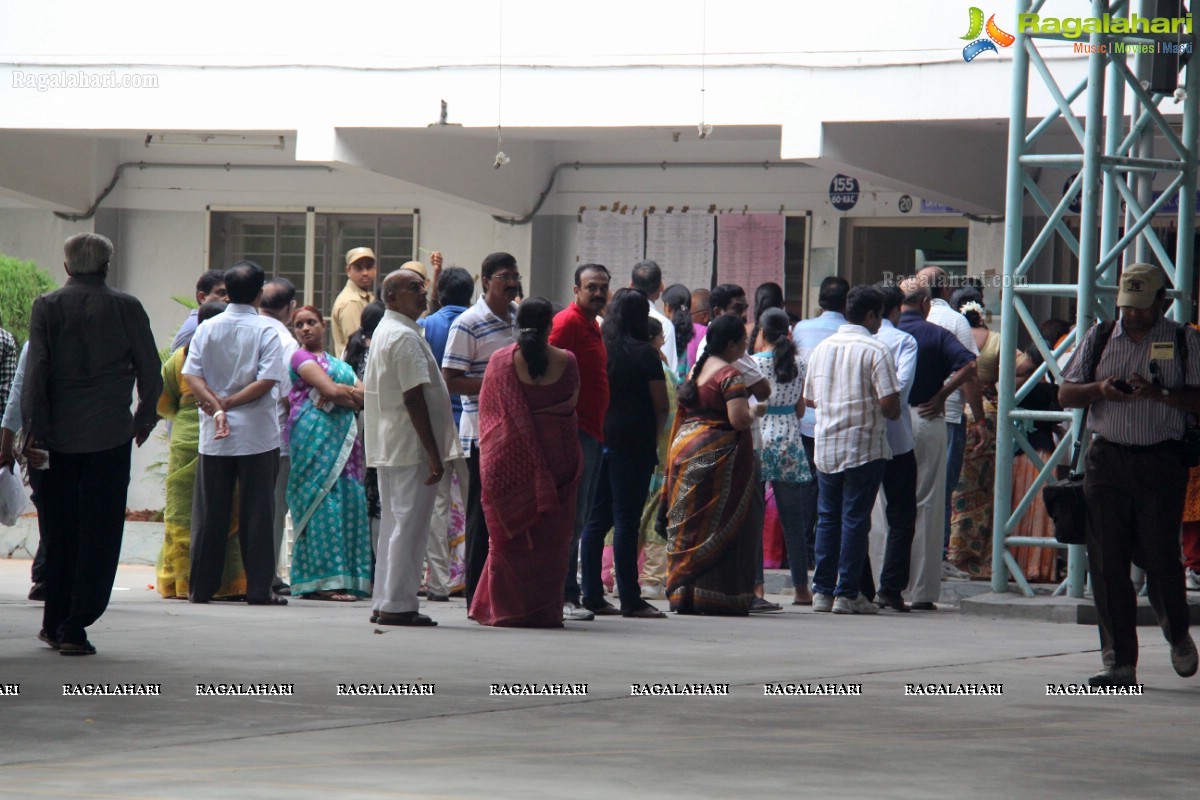 Tollywood Celebs cast their vote at Jubilee Hills Public School, Hyderabad