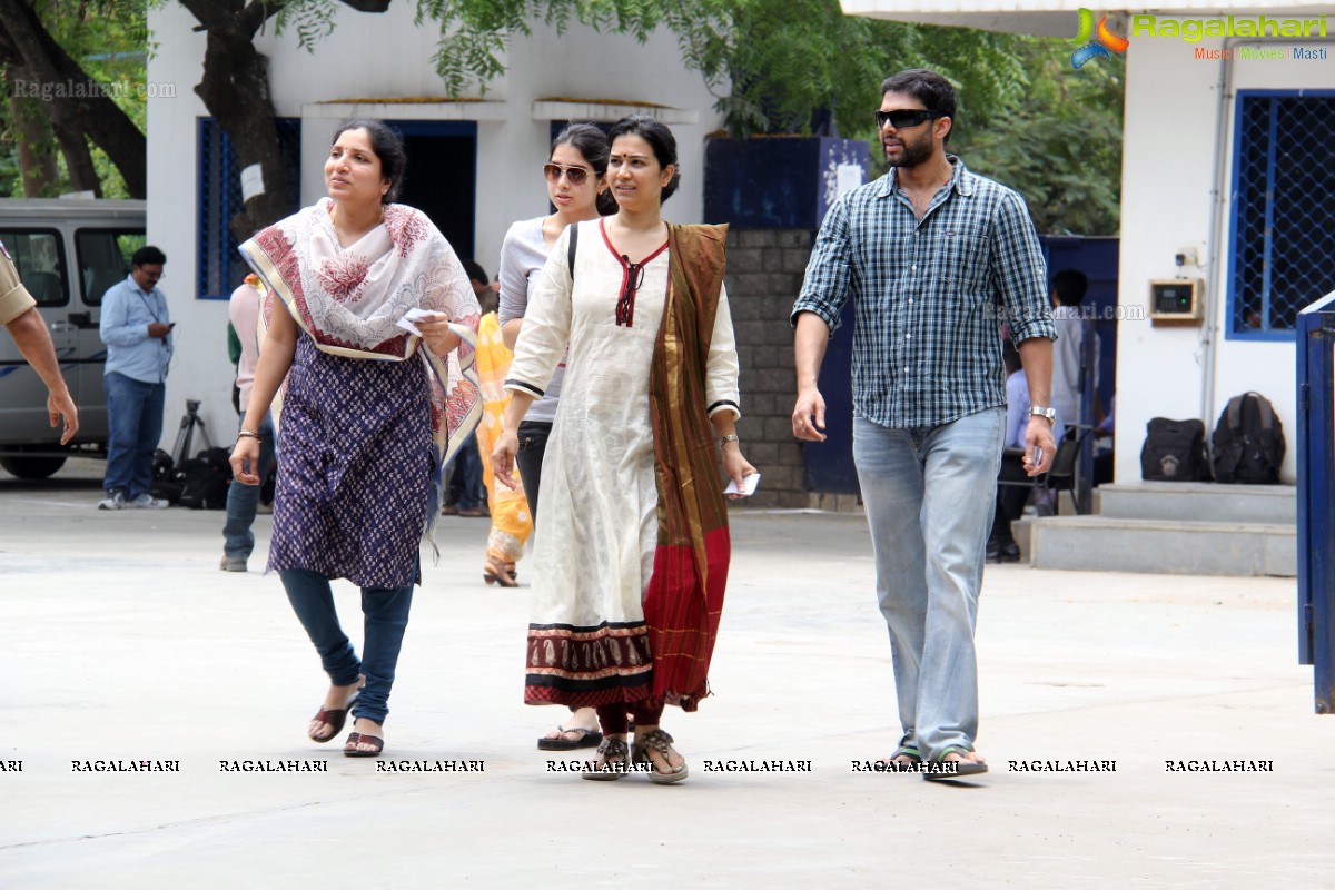 Tollywood Celebs cast their vote at Jubilee Hills Public School, Hyderabad