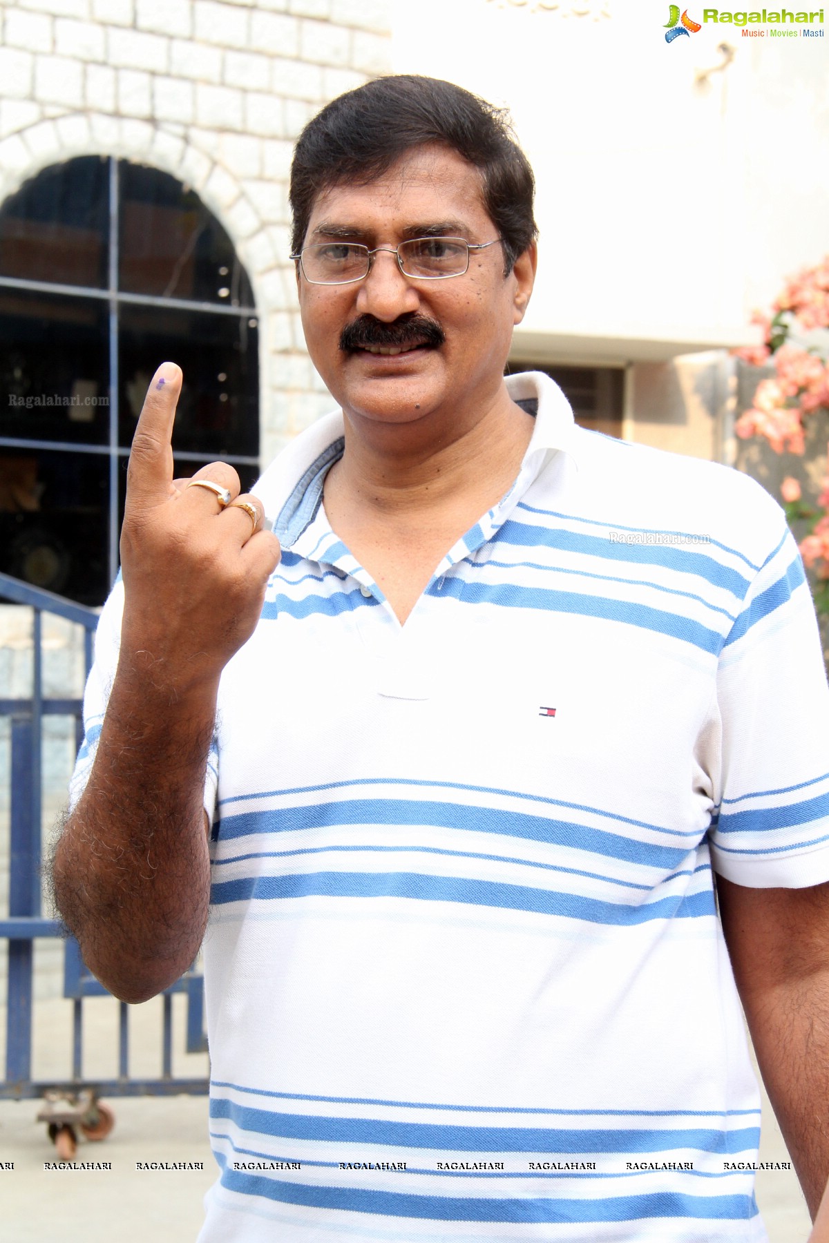 Tollywood Celebs cast their vote at Jubilee Hills Public School, Hyderabad