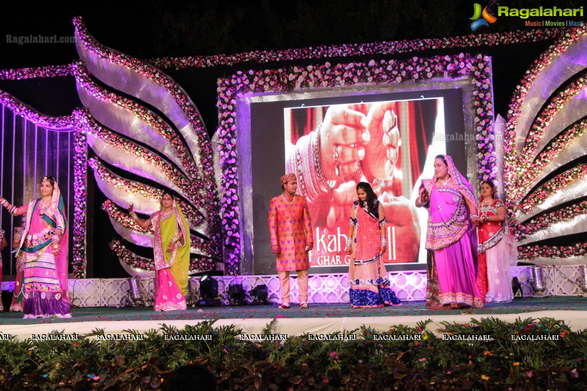 Ashwin-Neta Grand Wedding Sangeet Ceremony at Dorapati Garden, Hyderabad