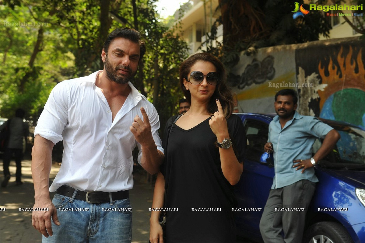 Bollywood Celebs at Lok Sabha Polls 2014