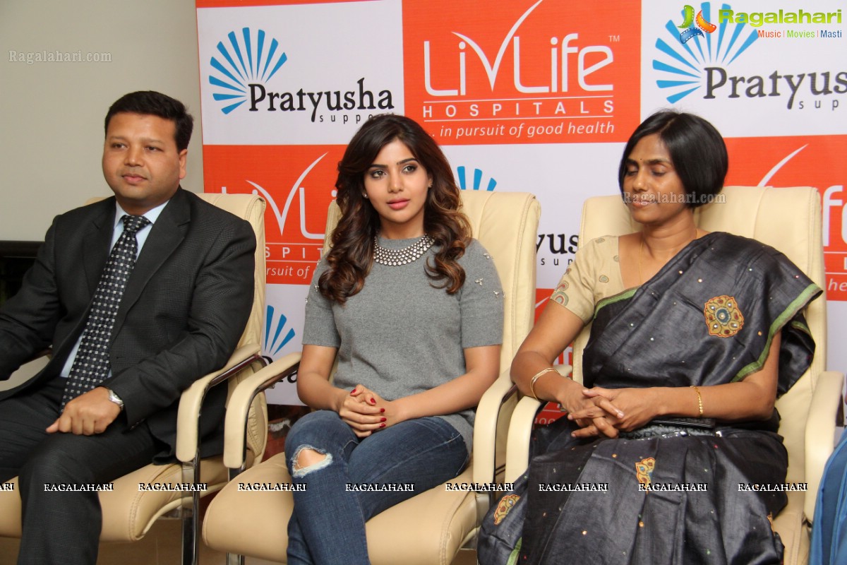Livlife Hospital Join Hands to work with Actor Samantha's Pratyusha Support NGO organisation
