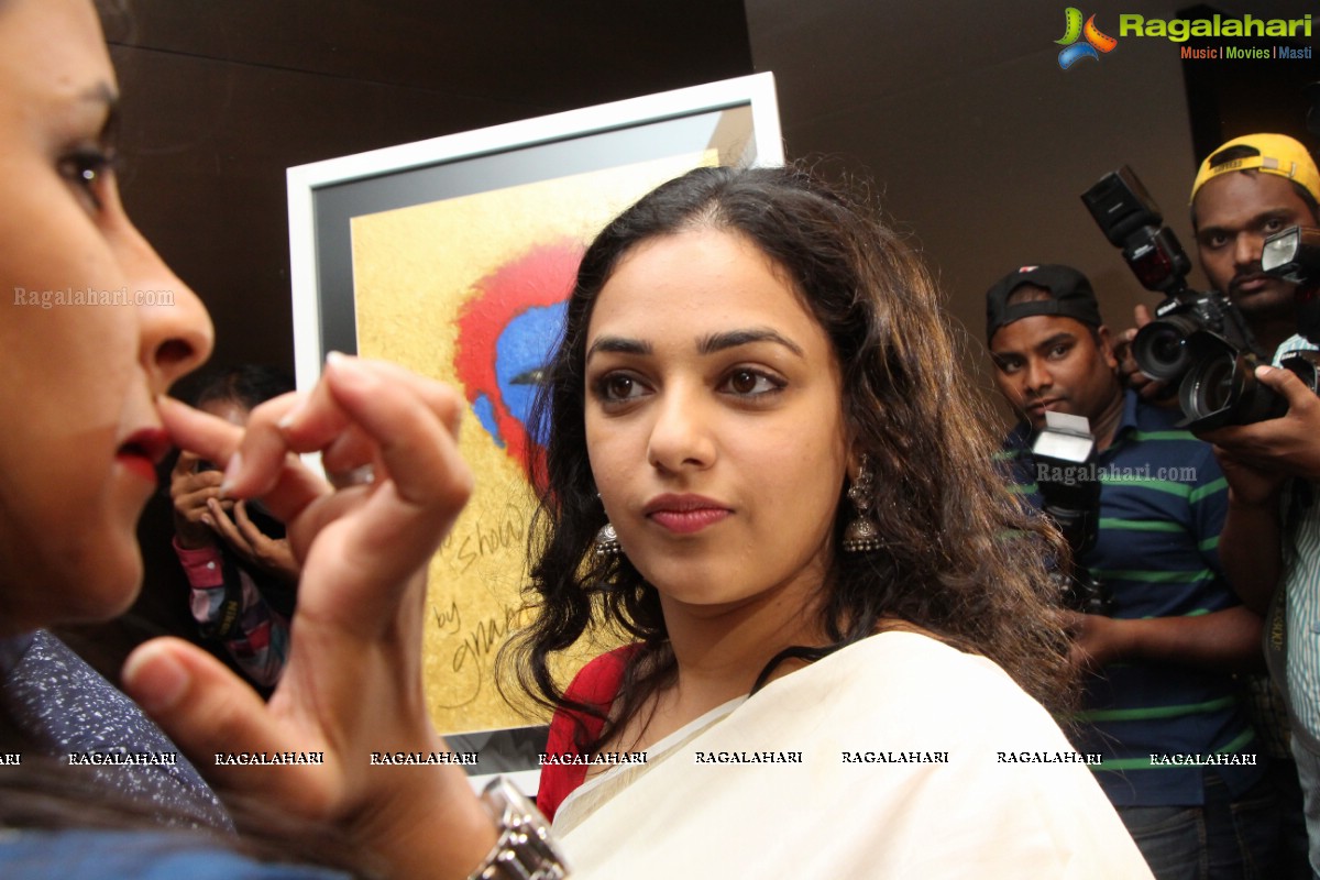 Nithya Menen inaugurates Gnana Shekar VS Art Exhibition in Hyderabad