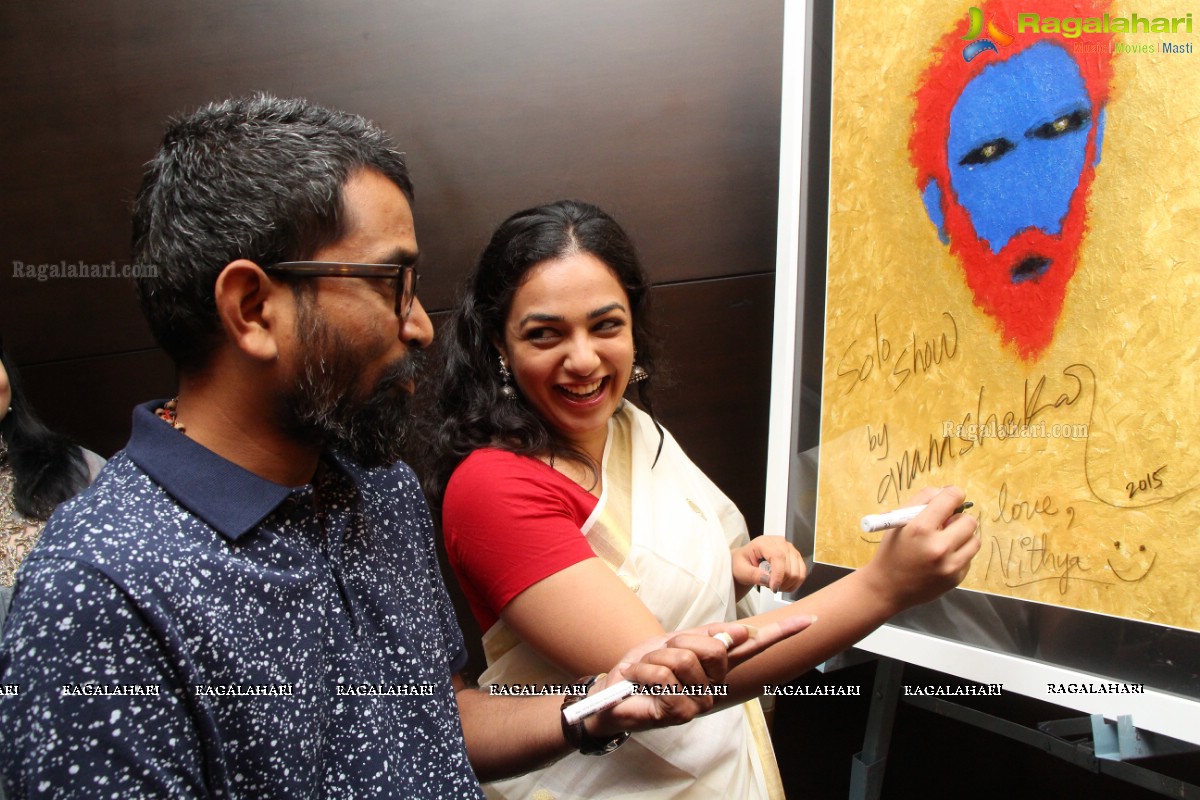 Nithya Menen inaugurates Gnana Shekar VS Art Exhibition in Hyderabad