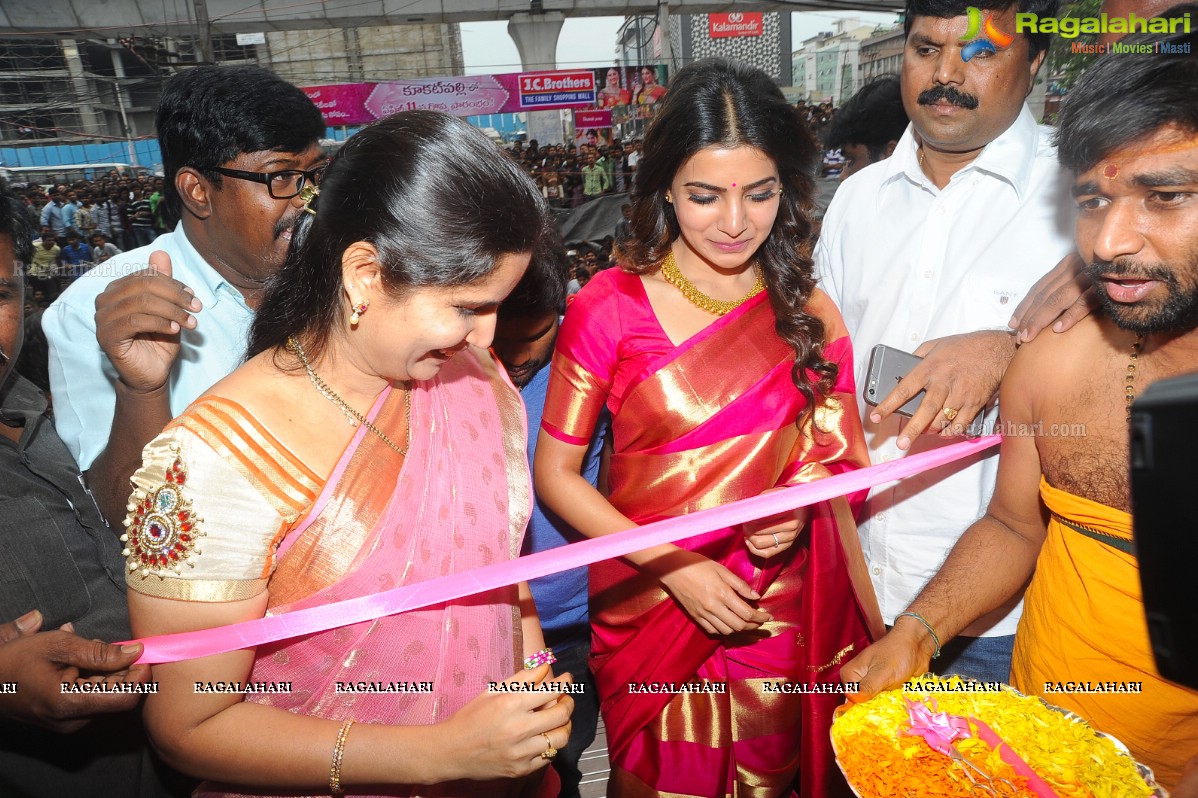 Samantha launches JC Brothers at Kukatpally