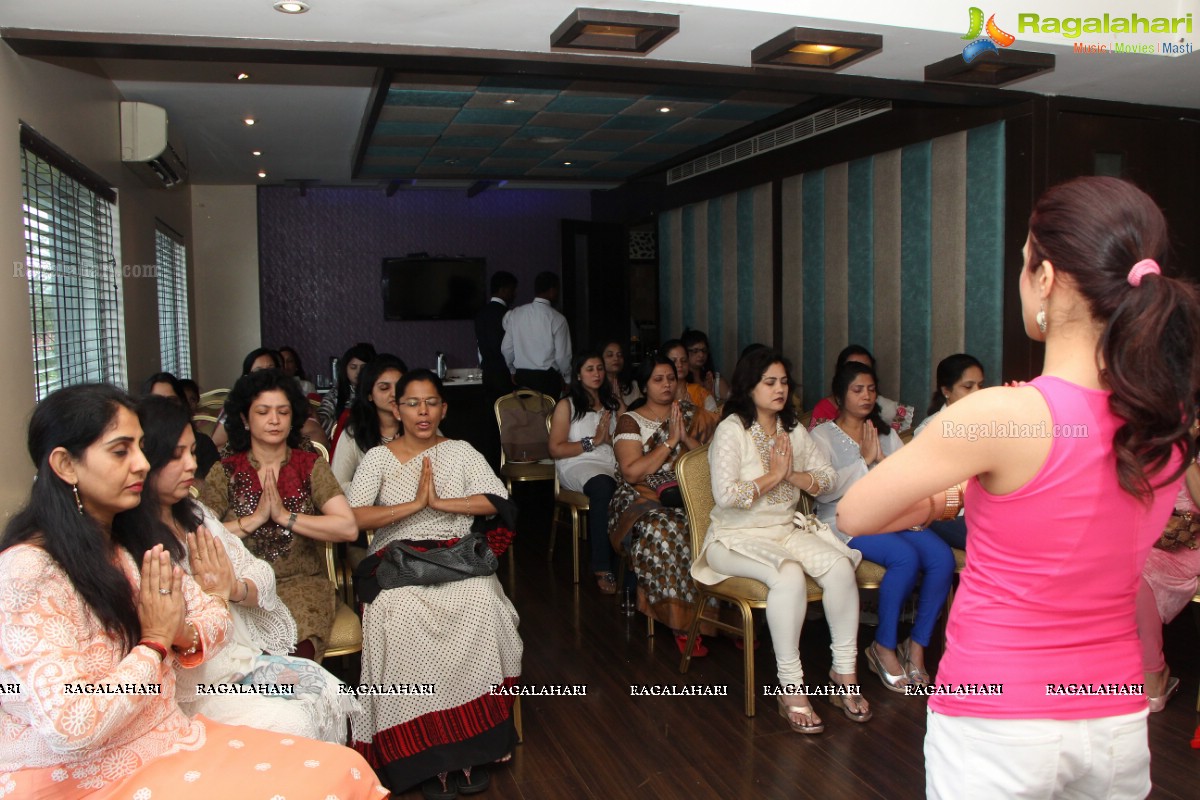 Lions Club of Hyderabad Petals - Workshop of Facial Yoga by Mansi Gulati at Ala Liberty