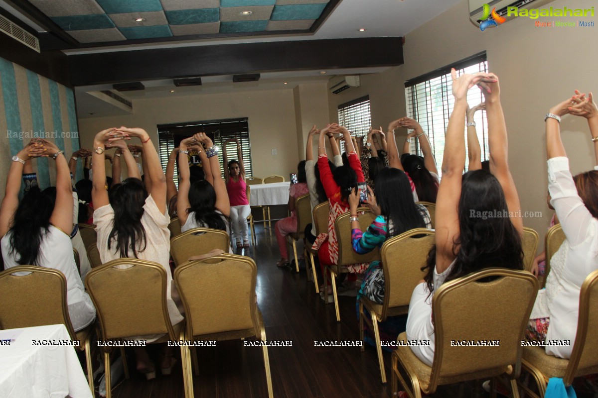 Lions Club of Hyderabad Petals - Workshop of Facial Yoga by Mansi Gulati at Ala Liberty