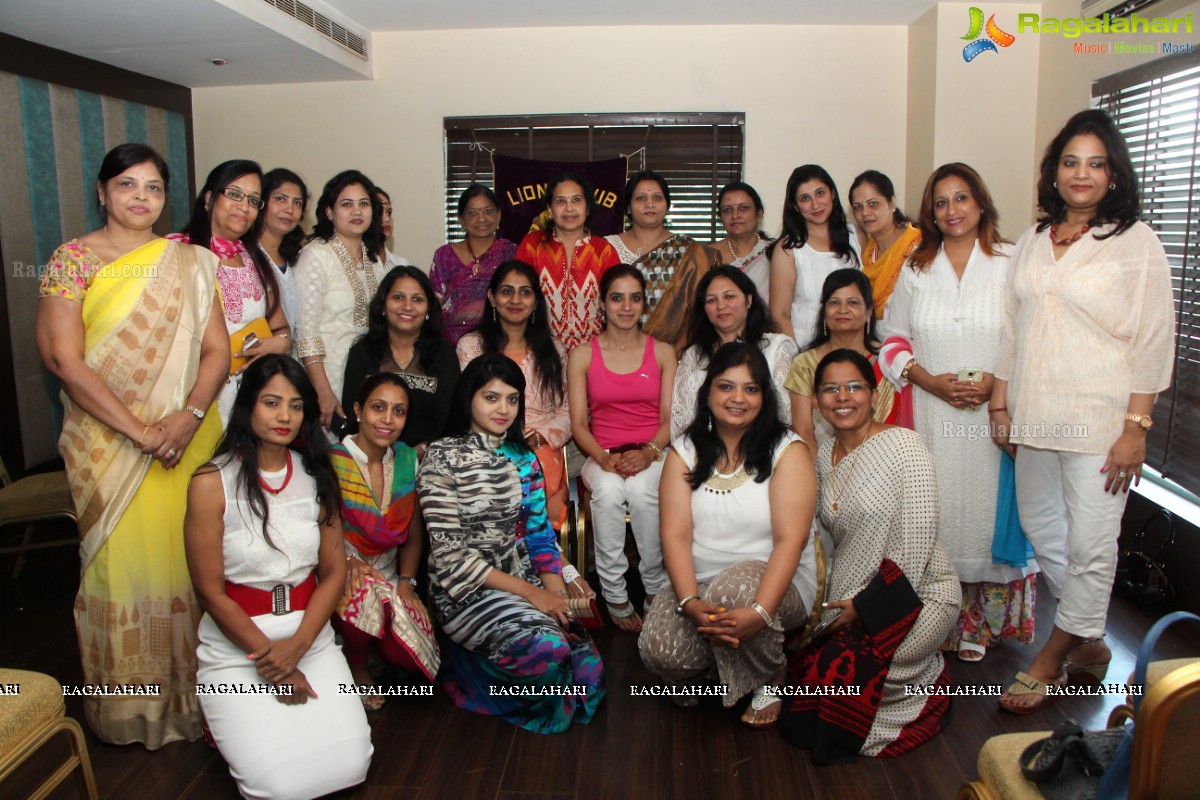 Lions Club of Hyderabad Petals - Workshop of Facial Yoga by Mansi Gulati at Ala Liberty