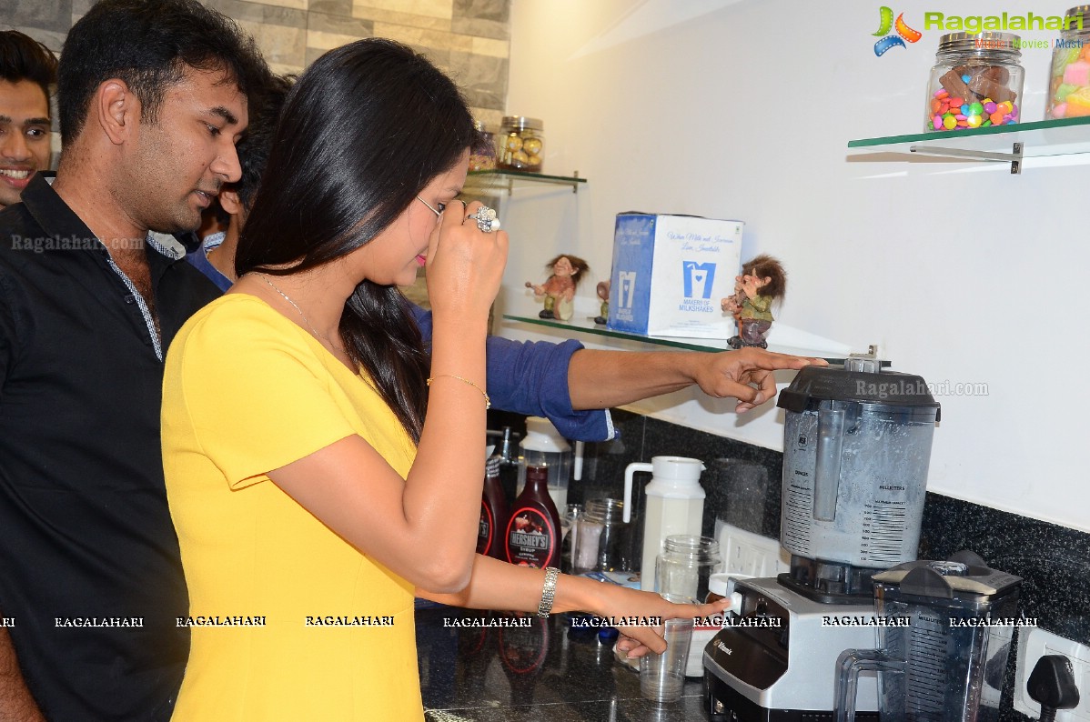 Monika Singh launches Makers of Milk Shakes in Hyderabad