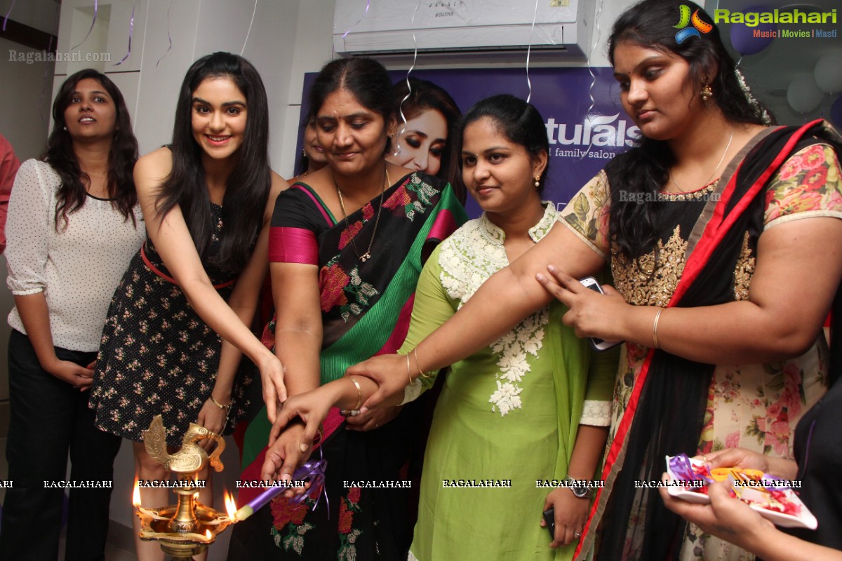 Naturals Salon Launch by Adah Sharma at Pragathi Nagar, Hyderabad