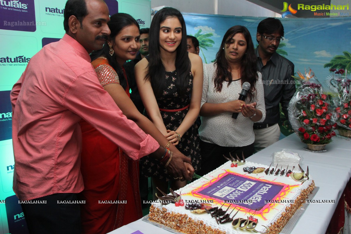 Naturals Salon Launch by Adah Sharma at Pragathi Nagar, Hyderabad